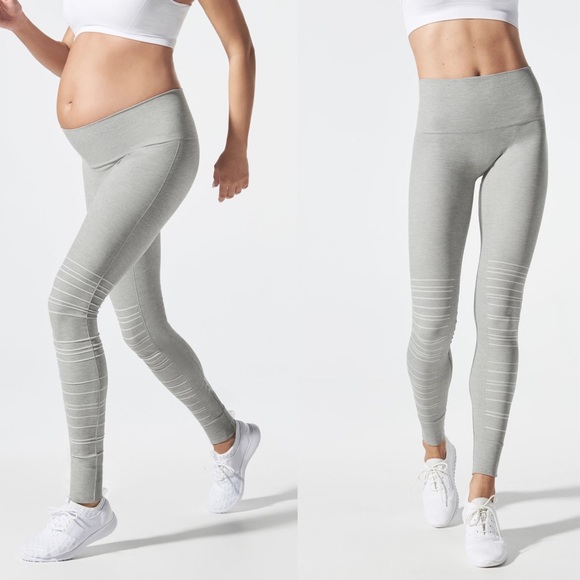 BLANQI Pants - Blanqi hipster cuffed seamless leggings gray high